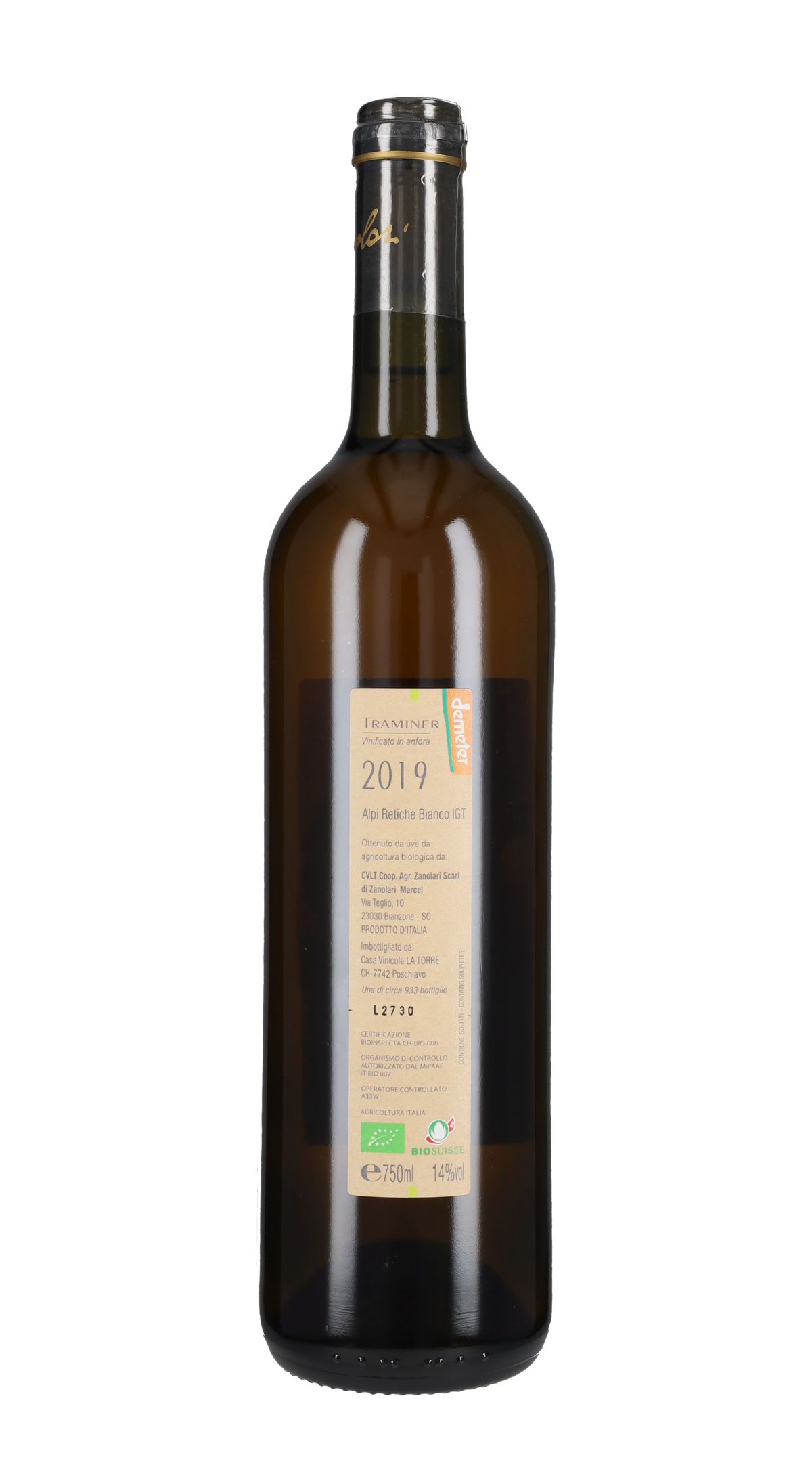 Traminer Aromatico 'Le Anfore' Marcel Zanolari 2019