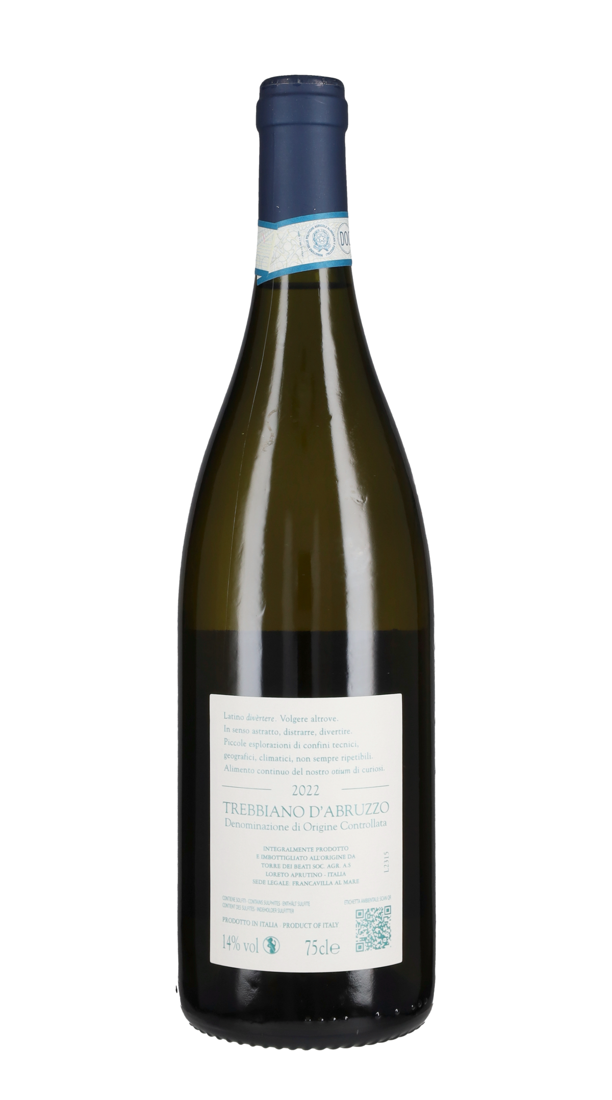 Trebbiano d'Abruzzo 'Di-Vèrto' Torre dei Beati 2022