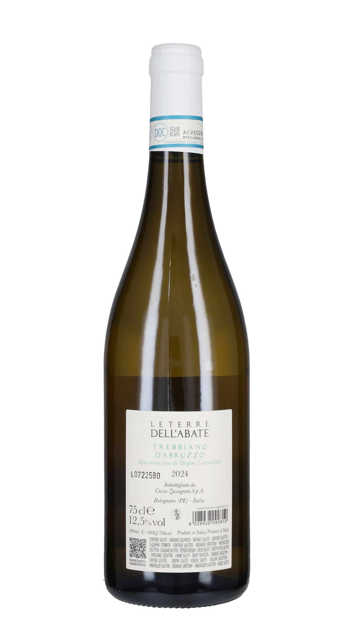Trebbiano d'Abruzzo 'Le Terre dell'Abate' Zaccagnini 2024