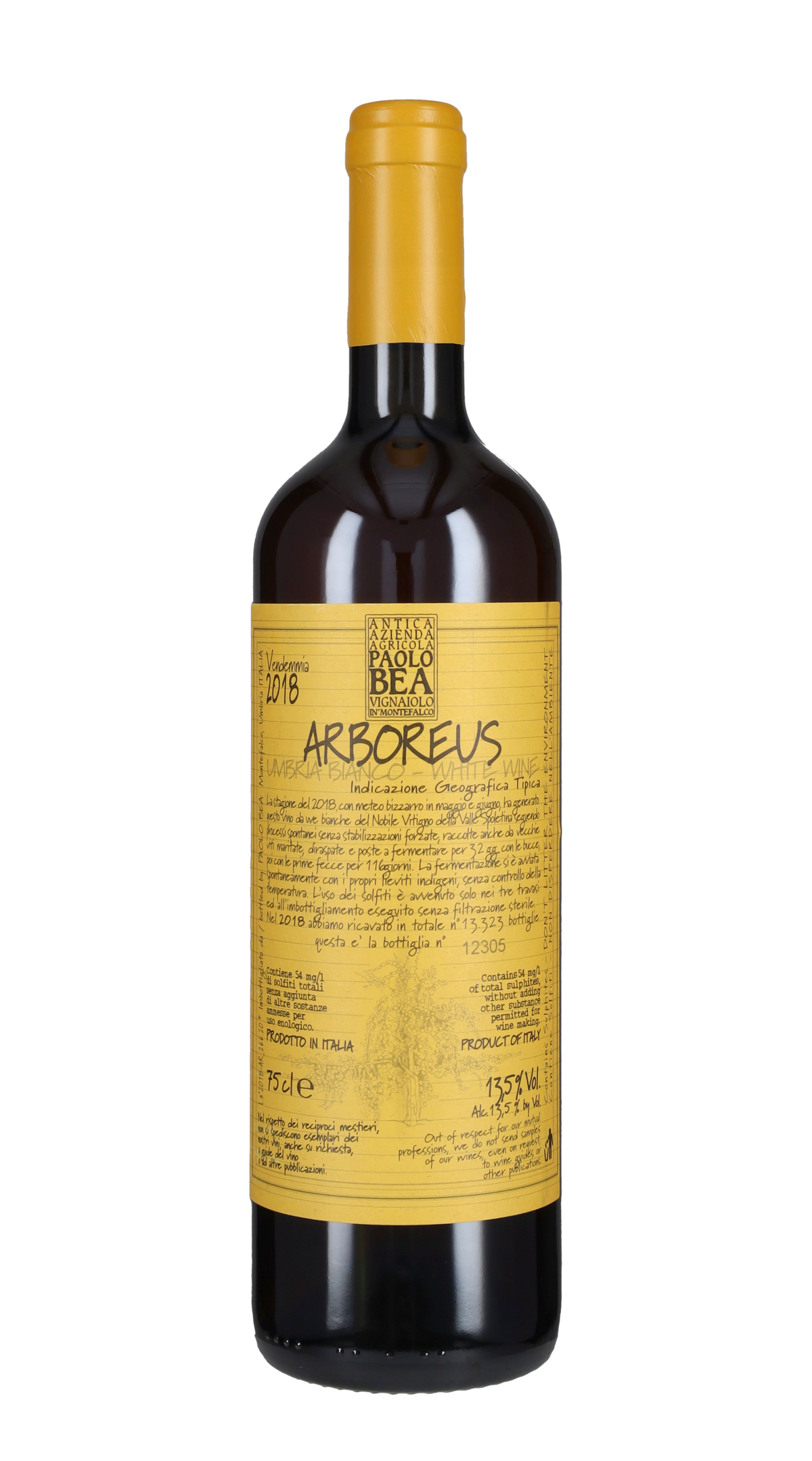 Trebbiano Spoletino 'Arboreus' Paolo Bea 2018