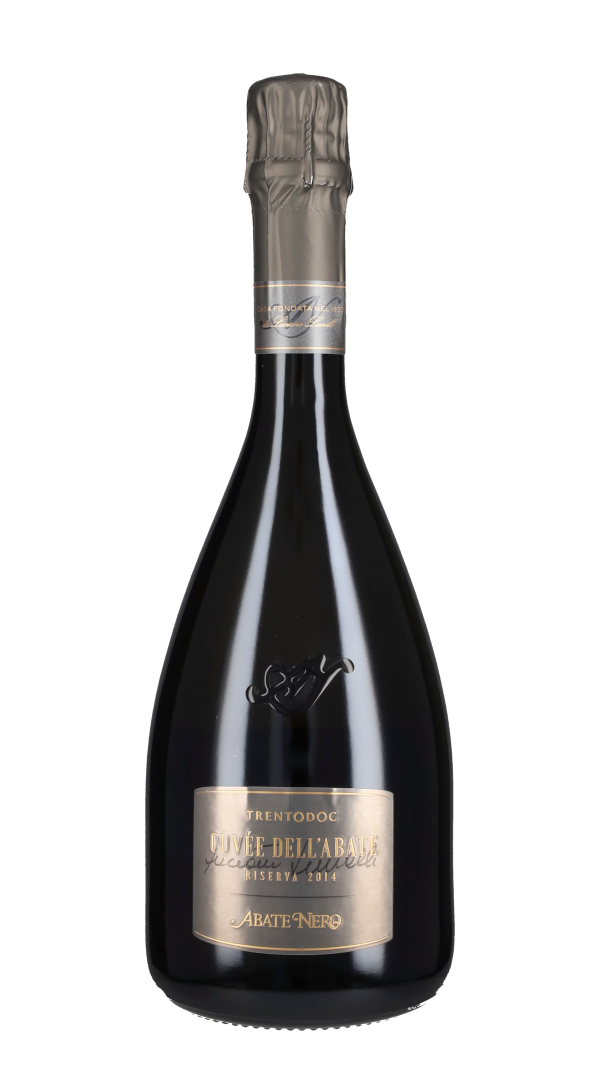 Trento Spumante Brut Riserva 'Cuvee Dell'Abate' Abate Nero 2014