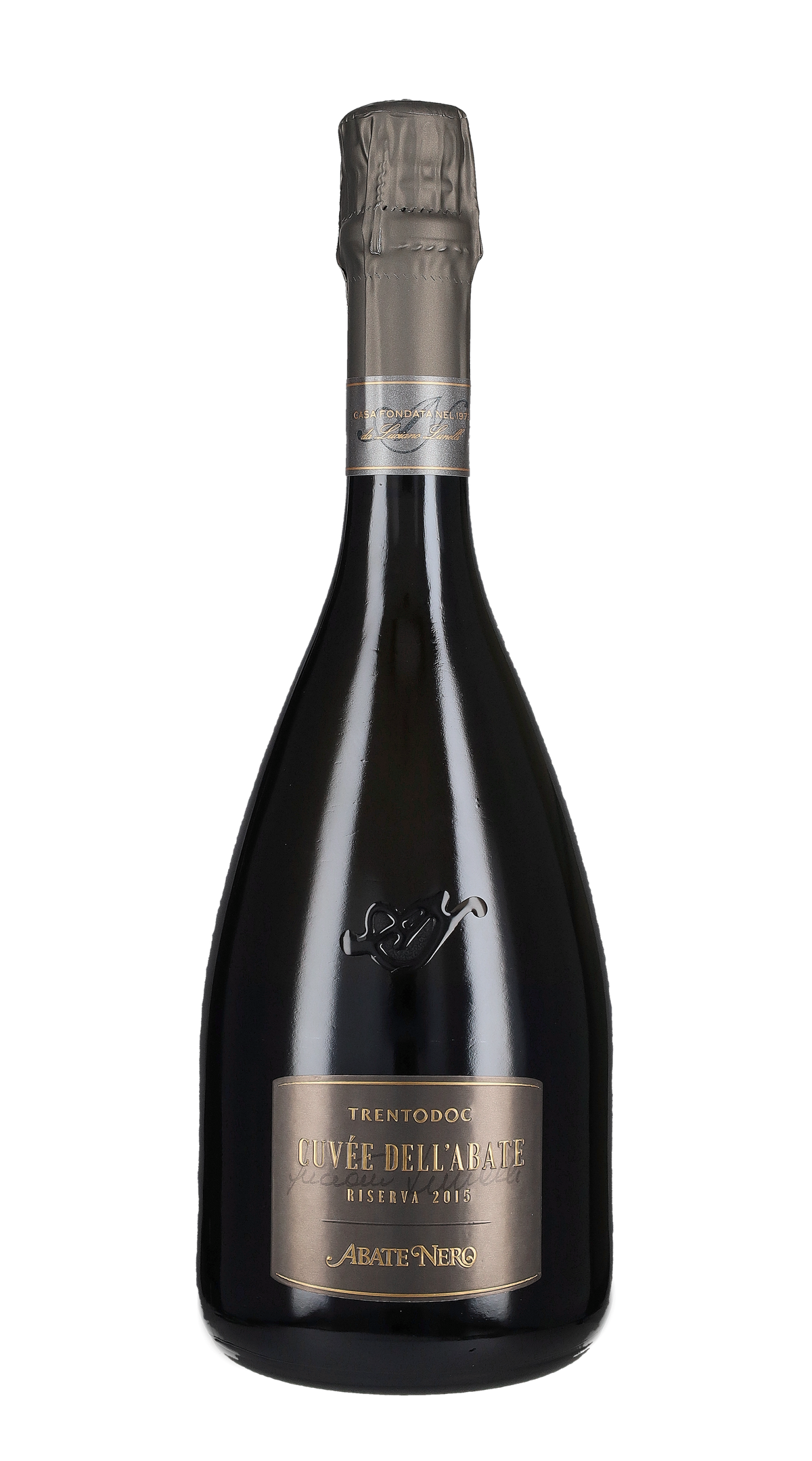 Trento Spumante Brut Riserva 'Cuvee Dell'Abate' Abate Nero 2015
