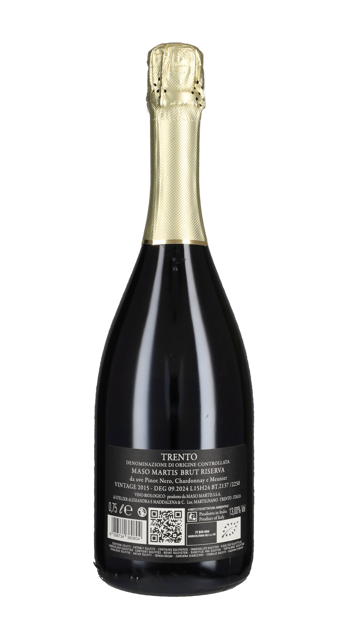 Trento Spumante Brut Riserva 'Madame Martis' Maso Martis 2016