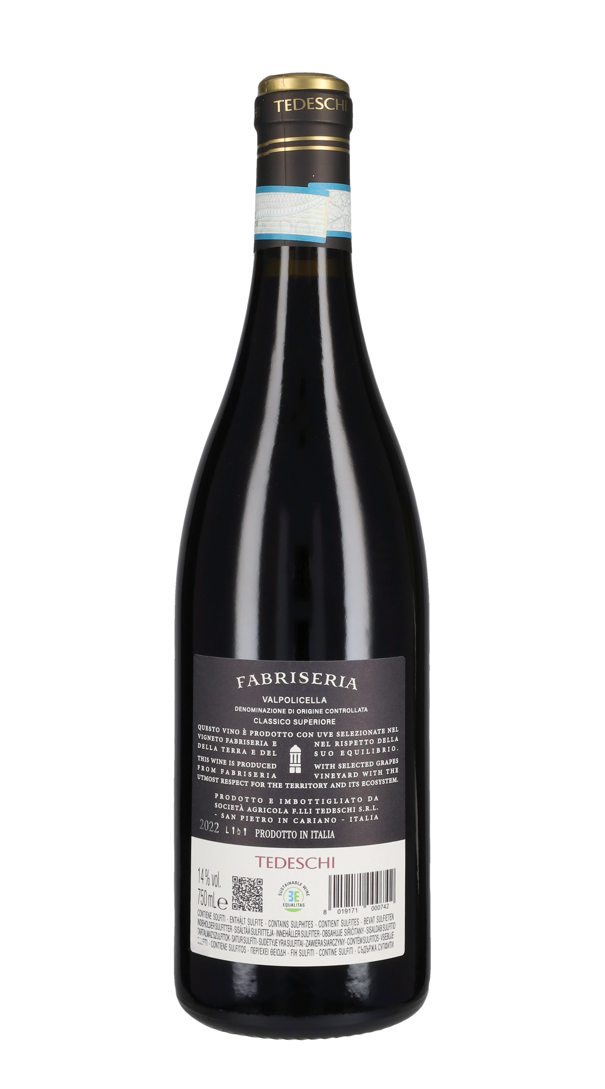 Valpolicella Classico Superiore 'La Fabriseria' Tedeschi 2022