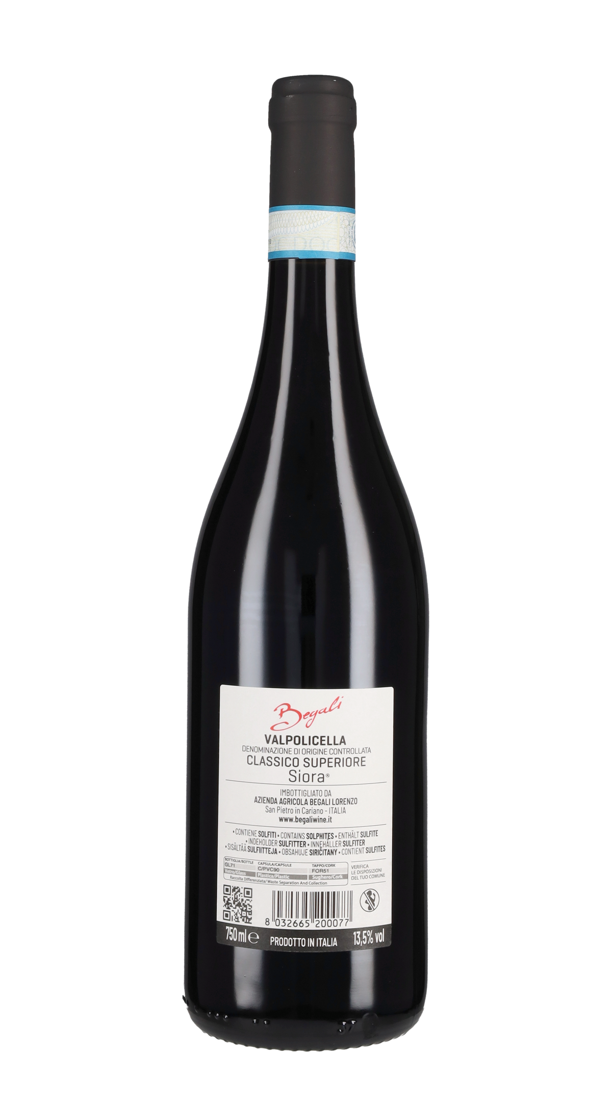 Valpolicella Classico Superiore 'Siora' Begali 2021