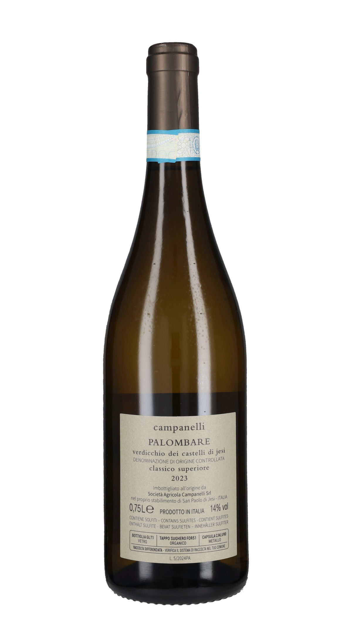 Verdicchio Castelli Jesi Classico Superiore 'Palombare' Campanelli 2023
