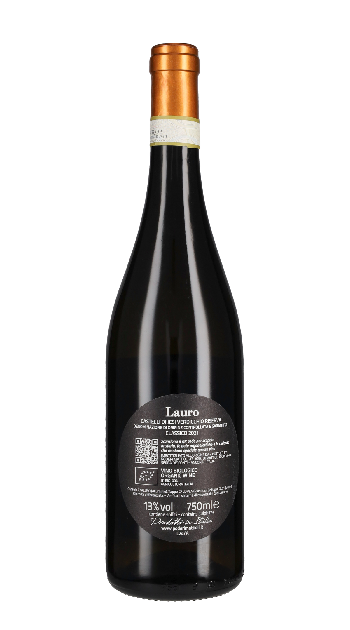 Verdicchio dei Castelli di Jesi Classico Superiore Riserva 'Lauro' Poderi Mattioli 2021