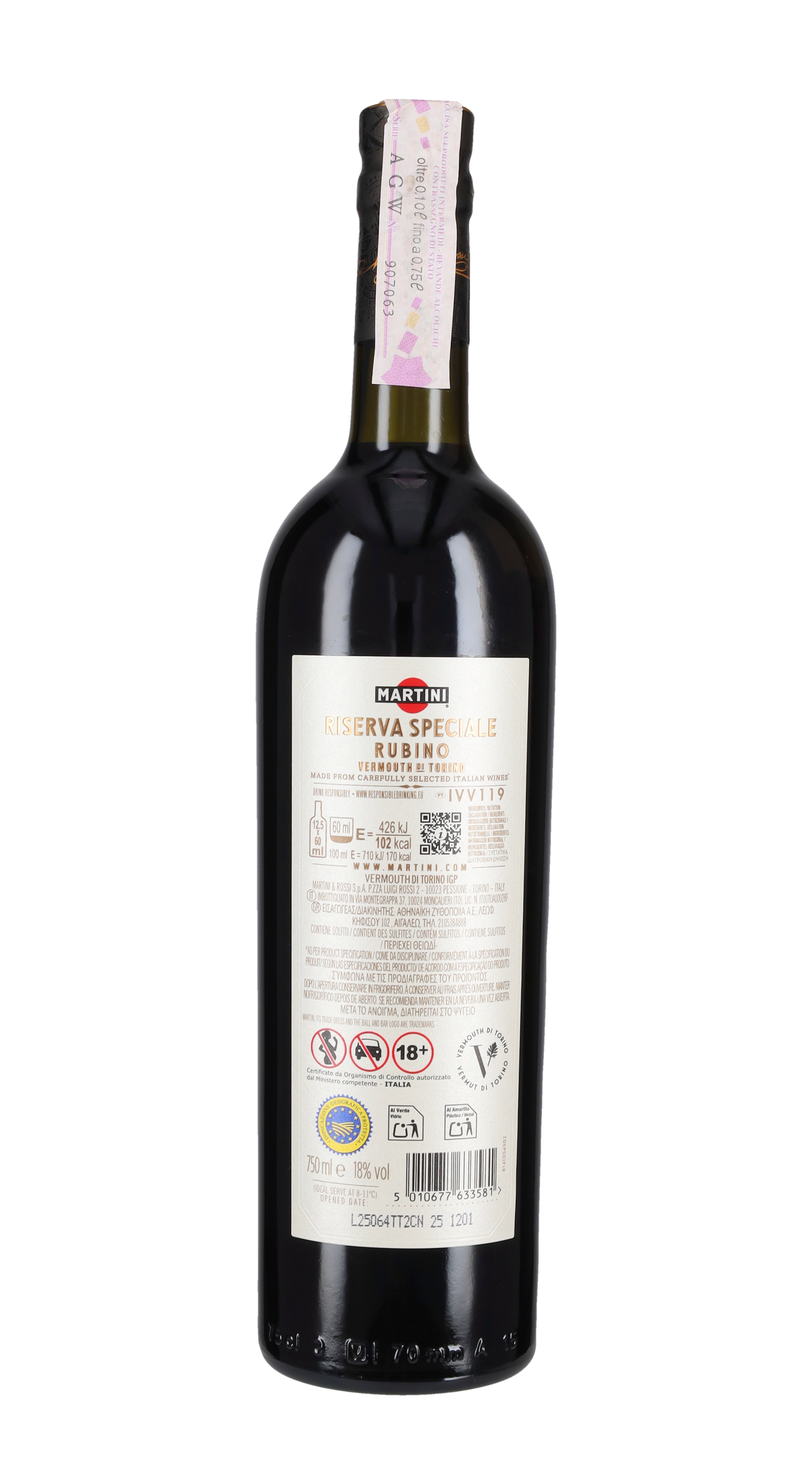 Vermouth di Torino Rubino Riserva Speciale Martini