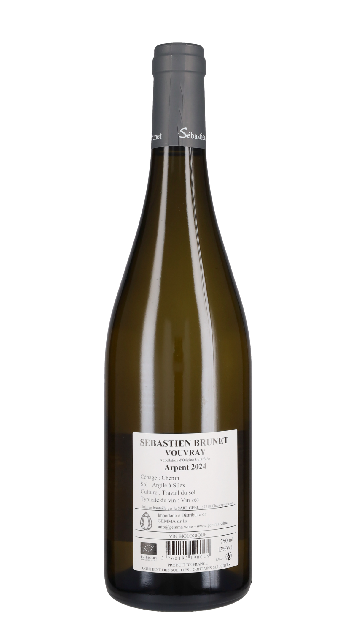 Vouvray Sec 'Arpent' Domaine Sebastien Brunet 2024