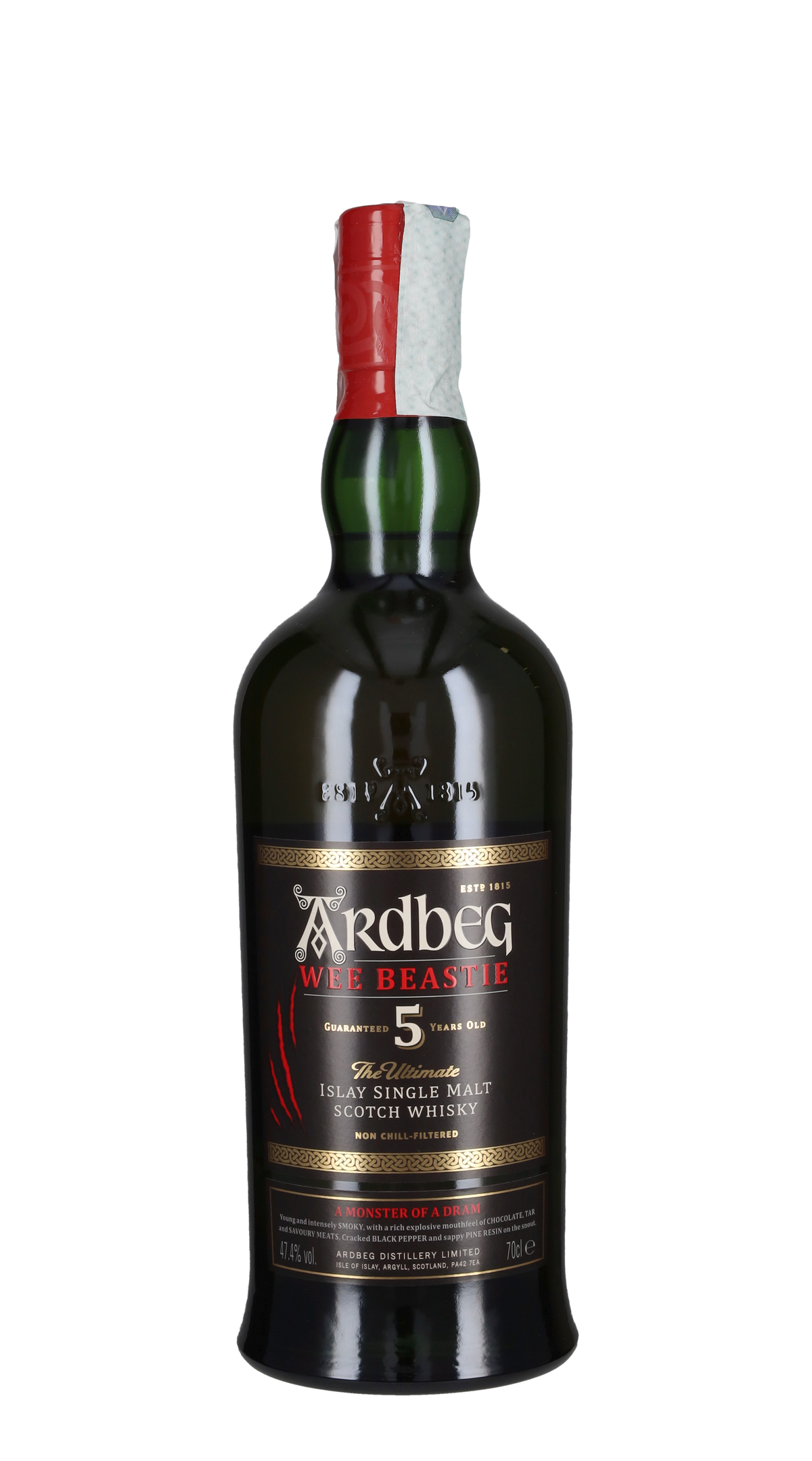 Whisky Single Malt 'Wee Beastie' Ardbeg 5 Anni